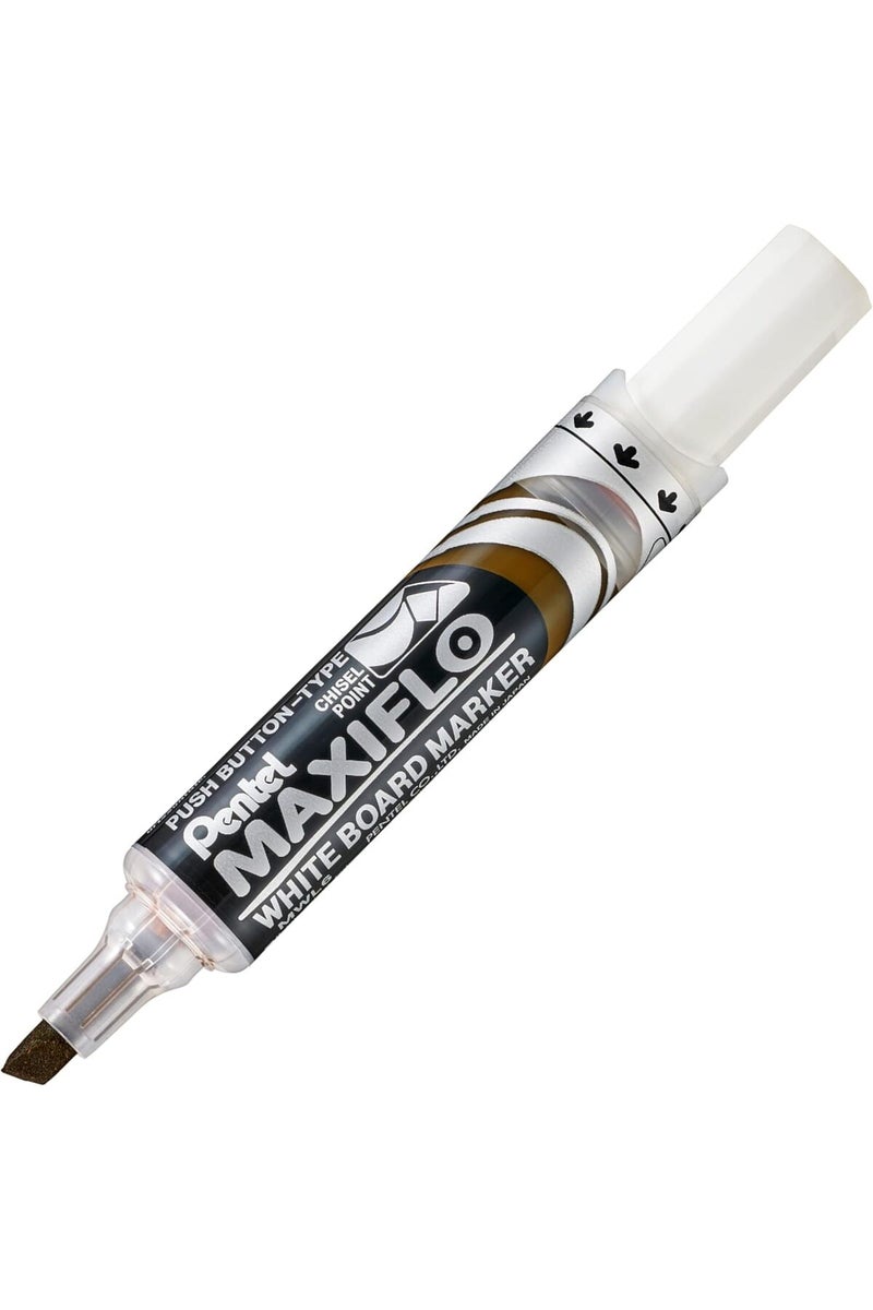 Pentel ماركر سبورة ماكسي فلو الأخضر بعلامة بيضاء ذو طرف مائل عريض - Image 1