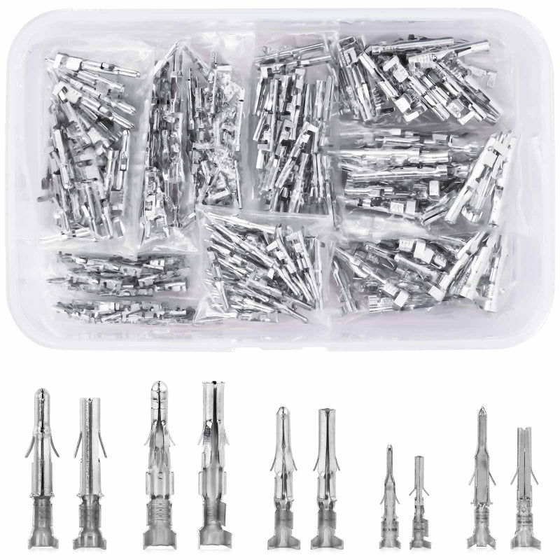JRready ST6527 150Pairs Pins Terminal Kit 093 062 MiniFit Jr MLX MicroFit Car Automotive Terminals Electrical Pin Connectors 1420AWG 1824AWG 2024AWG Single Pin Sockets Contact Standard Molex - Image 2