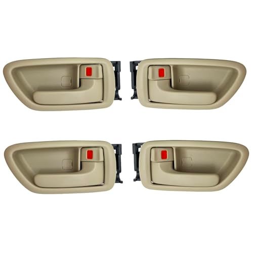 Cheriezing Beige Inside Interior Door Handle Compatible with 2000-2004 Avalon, 2004-2006 Tundra, 2001-2007 Sequoia - Front Rear Left and Right Side Set of 4 - Image 5