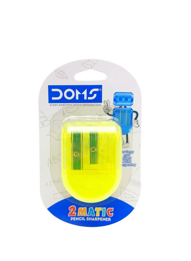 دومس 2DOMS 2Matic مبراة أقلام رصاص مجموعة نفطة 1 قطعة - Image 1