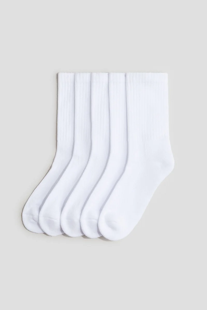 H&M 5-pack ribbed socks