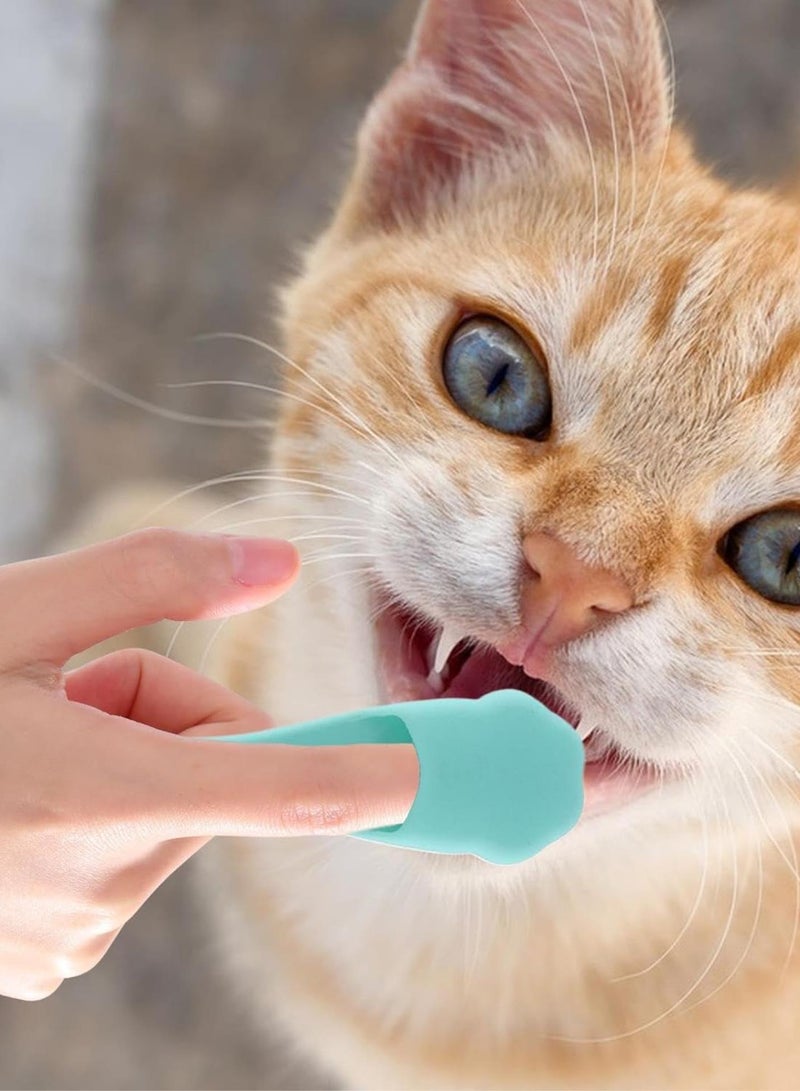 GGOOT Dog Toothbrush - Dogs Finger Toothbrushes | Pet Bath Supplies for Oral | Soft Bristles Finger Tooth Brush, Oral Care, Cats, Puppies, Pets Teeth Cleaning Products - Image 2