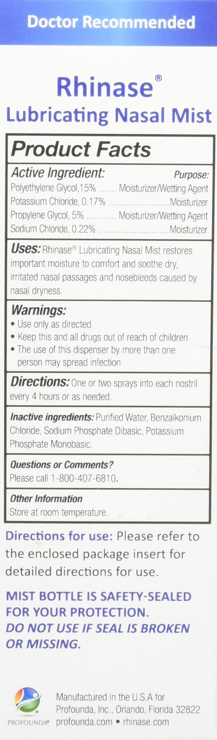 Rhinase Nasal Care Combo Pack - Nasal Gel (1 oz) & Saline Spray (1 oz) for Dryness, Allergy Relief & Nosebleed Prevention, Aloe-Free & pH Balanced - Image 4