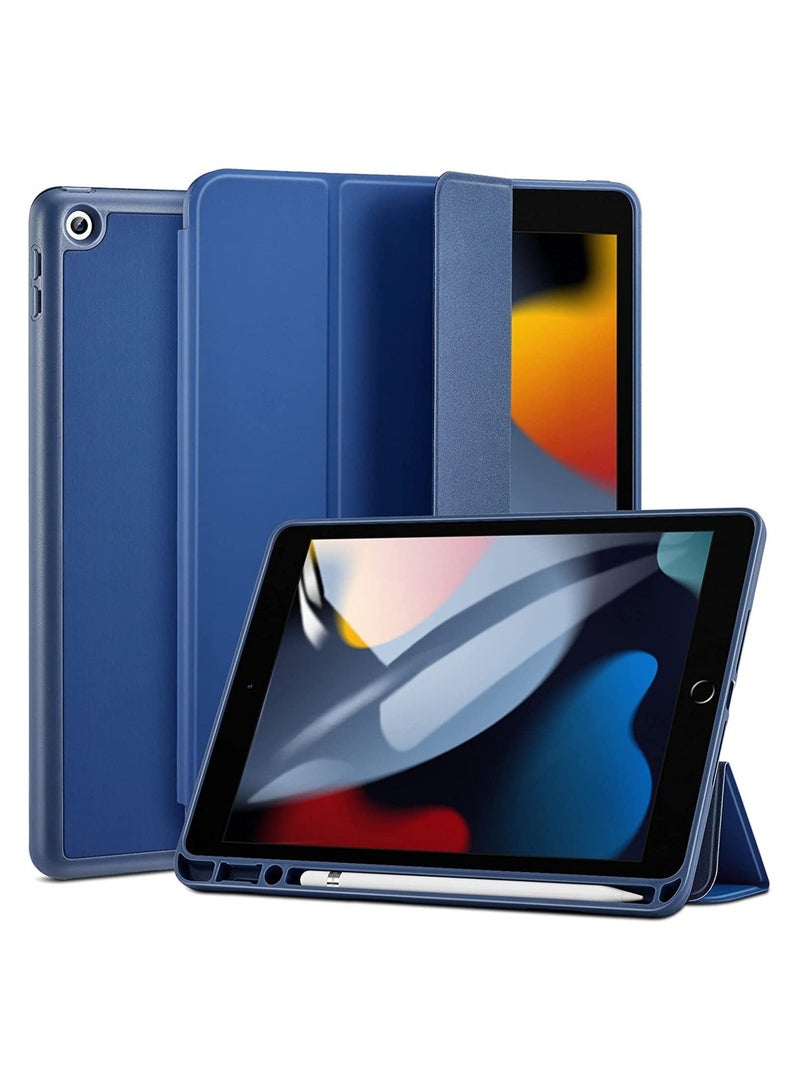 إلترازون Pencil Case Compatible with iPad 9/8/7 (10.2-Inch, 2021/2020/2019), iPad Case with Pencil Holder, Trifold Stand, Auto Sleep/Wake, Rebound Series - Image 1