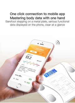 Sharpdo Bluetooth Body Fat Scale, Smart Wireless BMI Digital Bathroom Weight Scale Body Composition Monitor Health Analyzer with Smartphone App for Body Weight, Fat, Water, BMI,etc.  - Image 3
