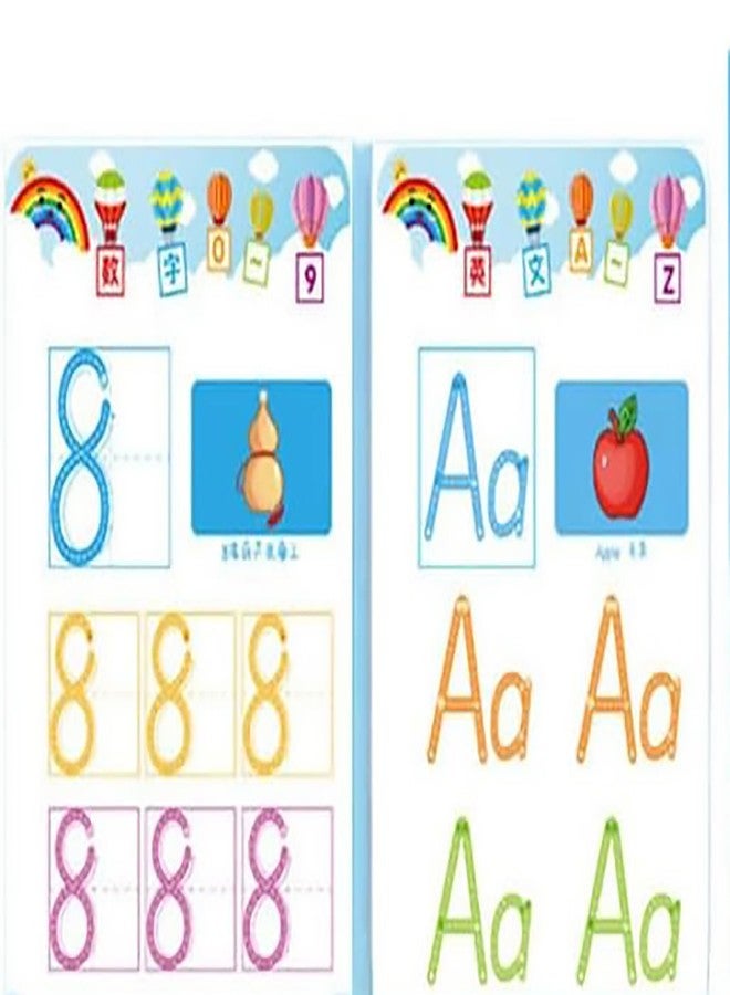 Dkriva® Kids Tracing Workbook for Preschool Letter Writing Number Practice Handwriting Improvement Pen Grip Control and Fine Motor Development Reusable Book Kit-Stroke Line Dot to Dot - Image 2