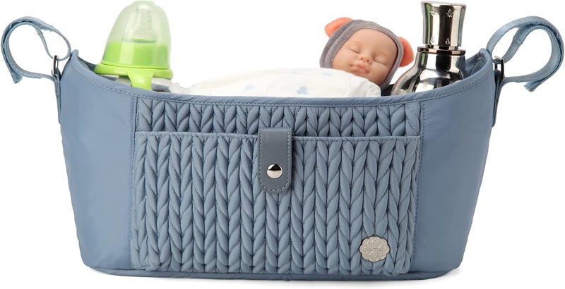 SEWBOO Universal Baby Stroller Organizer,Diaper Caddy Organizer with Adjustable Straps to Fits Nearly Any Strollers - Image 1