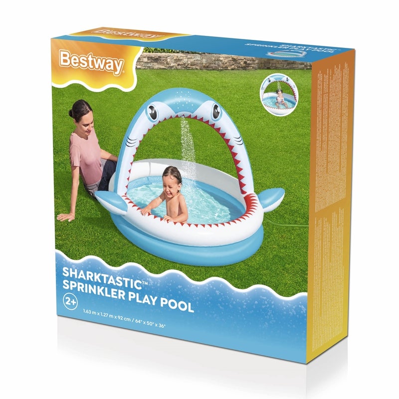 Bestway - Sharktastic Kids Inflatable Sprinker Play Pool - 53157 - Image 3