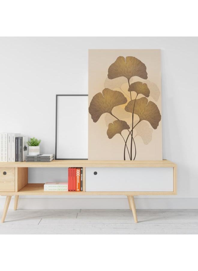 Home Gallery - Modern Abstract Ginko Leaf Wall Art - Image 1
