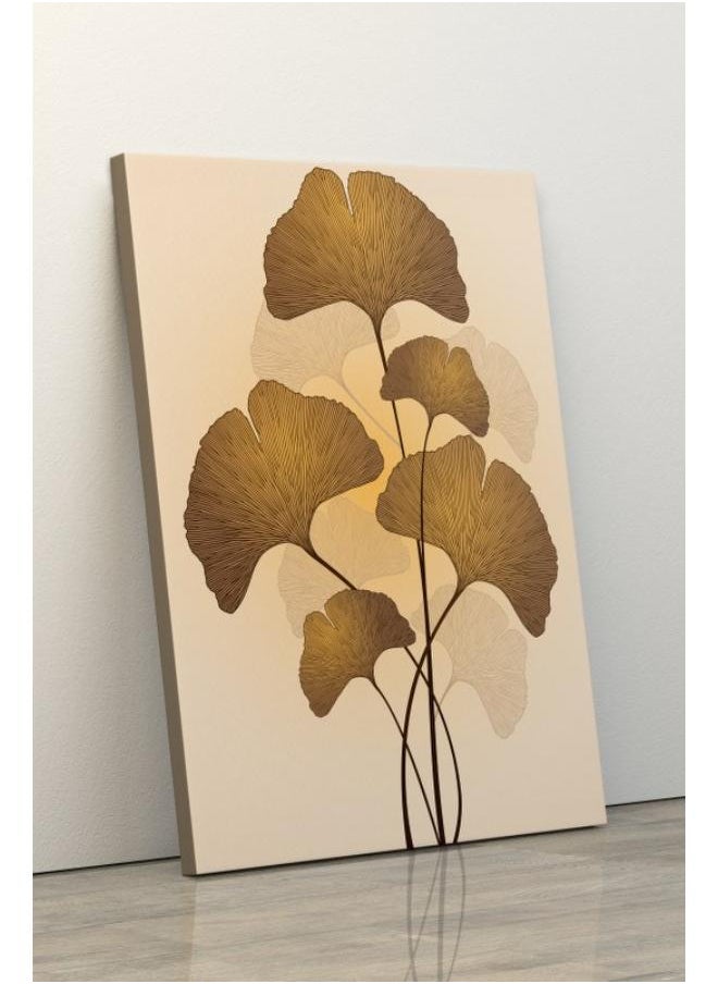 Home Gallery - Modern Abstract Ginko Leaf Wall Art - Image 1