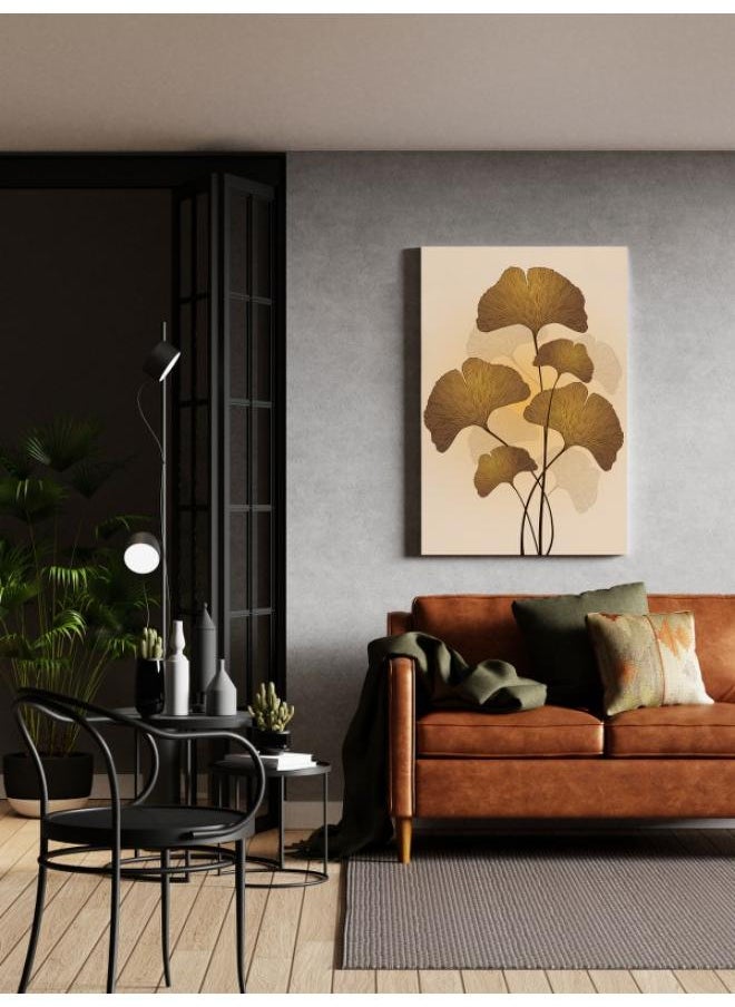 Home Gallery - Modern Abstract Ginko Leaf Wall Art - Image 1
