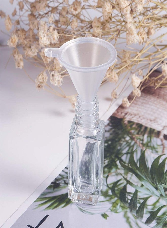 BENECREAT 24-Pack 5ml Mini Empty Nail Polish Bottles - Clear Glass Nail Varnish Bottles with Brush Cap & 5pcs Funnels - Refillable Travel-Size Containers for DIY Polish, Glitter, Art Paint - Image 5