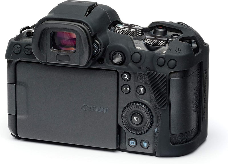 easyCover Silicone Camera Case for Canon R5 / R6 / R6 Mark II - Black - Image 4