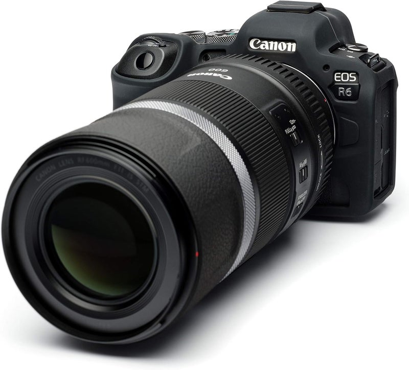 easyCover Silicone Camera Case for Canon R5 / R6 / R6 Mark II - Black - Image 5
