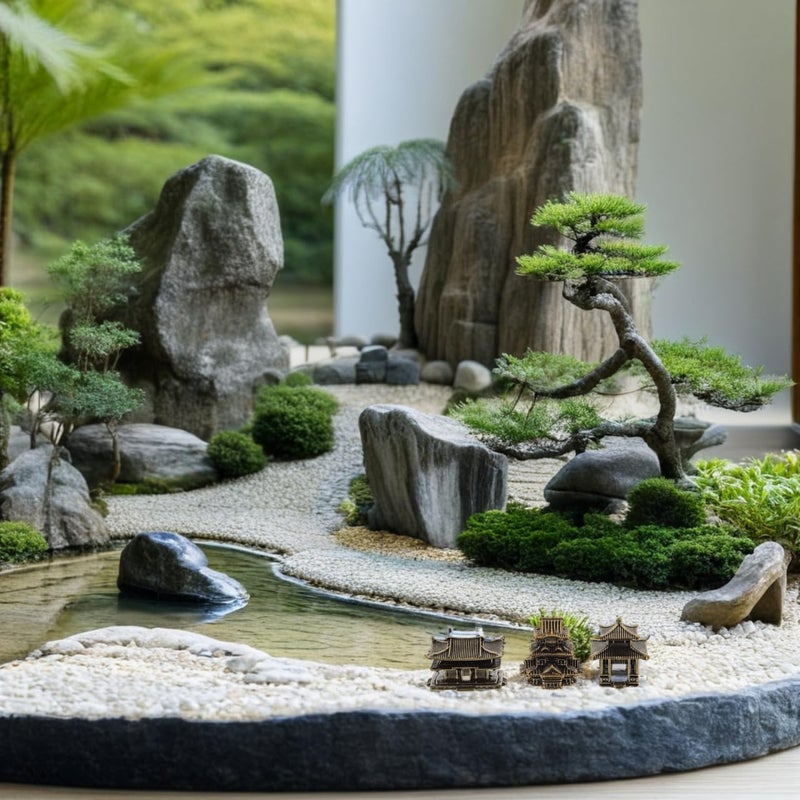 Amosfun 3pcs Pagoda Sculpture Vintage Miniature Lanterns for Zen Garden Indoor Decor and Micro Landscape Enhancements and Versatile Ornament for Aquariums and Bookshelves - Image 4
