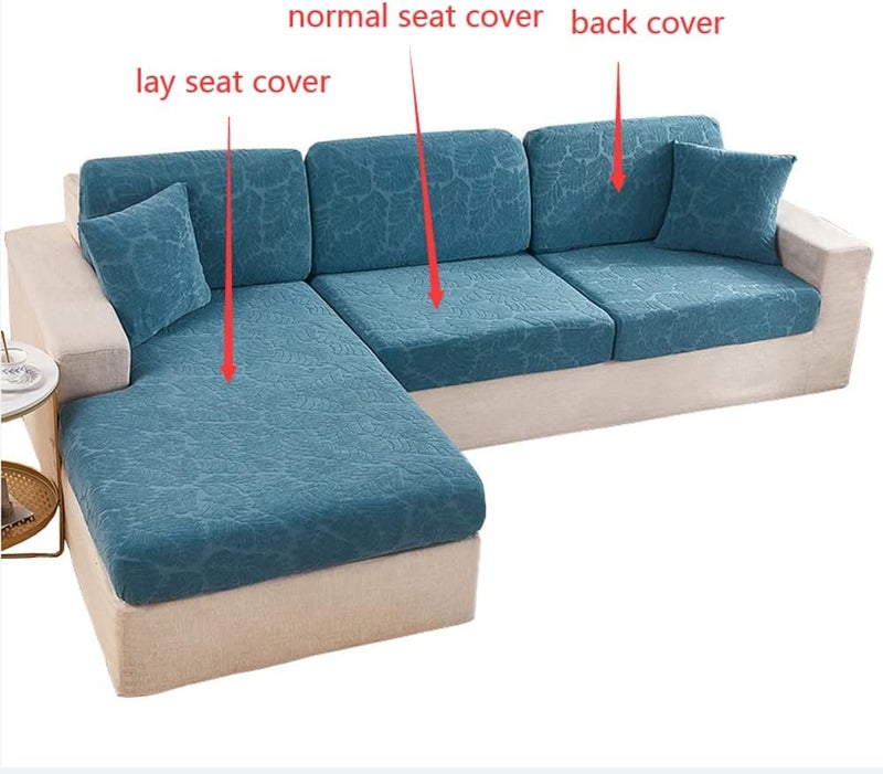 ويوبلز غطاء أريكة عالمي جديد مقاوم للتآكل لعام 2022، غطاء أريكة مرن ناعم غير قابل للانزلاق من الإسباندكس، غطاء أريكة لحماية الأثاث، غطاء وسادة أريكة مرن، غطاء أريكة مقاوم للماء وجيد التهوية (رمادي، غطاء مقعد قابل للطي) - Image 2