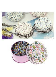 Y&D Glass Head Pins Practical Ball Sewing Pins 500 Pcs Color Mixing with Iron Needle Box Pumpkin Insert Tinplate Art Pin Round Fixed for Making Crafts  - Image 1