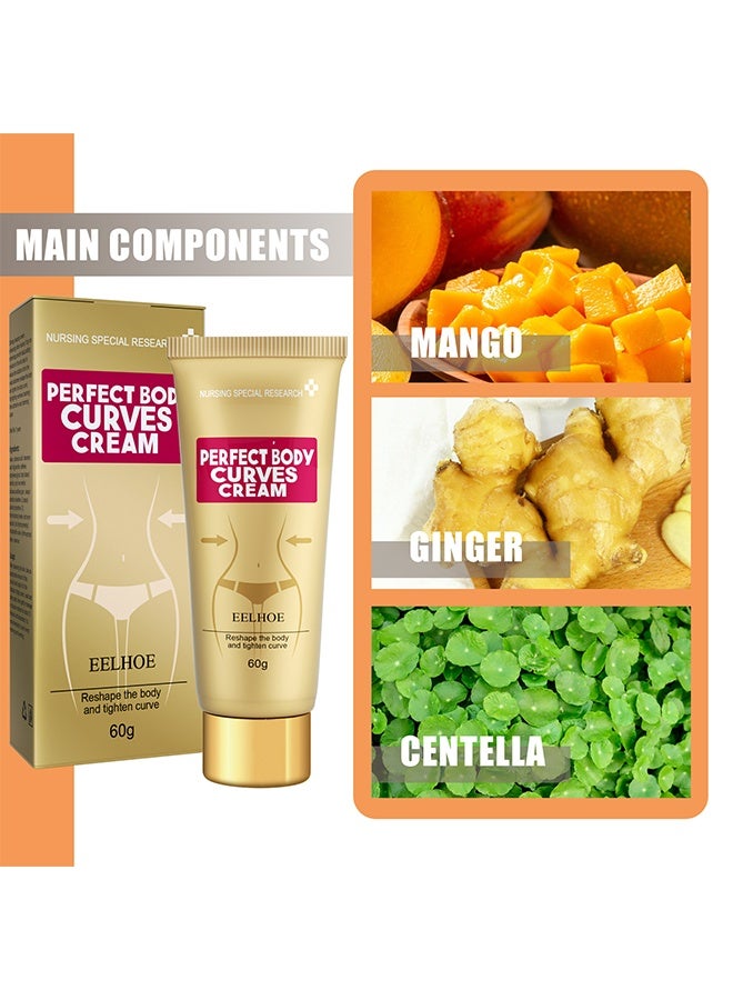 EELHOE Pepfect Body Curves Cream- Fat Burner Sweat Cream-Slimming Cream For Belly, Waist And Thighs, Abdomen, Buttocks, Firming Cream- Goodbye Cellulite For Women Weight Loss Fast - Image 3