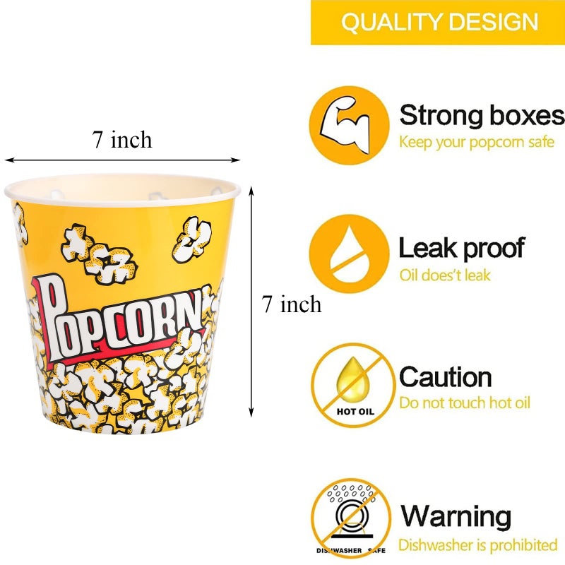 Tebery حاويات فشار بلاستيكية من تيبيري 12 عبوة قابلة لإعادة الاستخدام - 7 × 7 بوصات - Image 2