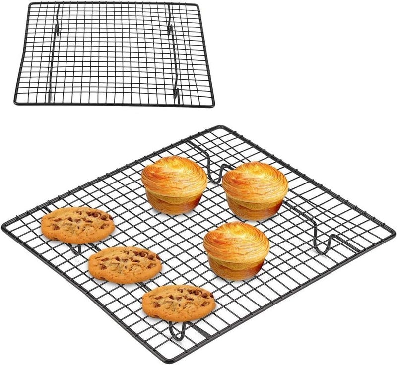 Stainless Steel Cooling and Baking Rack,Cooling Rack, Nonstick Cooking Grill Tray, Cake Cooling Wire Roasting Rack for Biscuit Pizza Bread Cake Baking, Easy to Clean