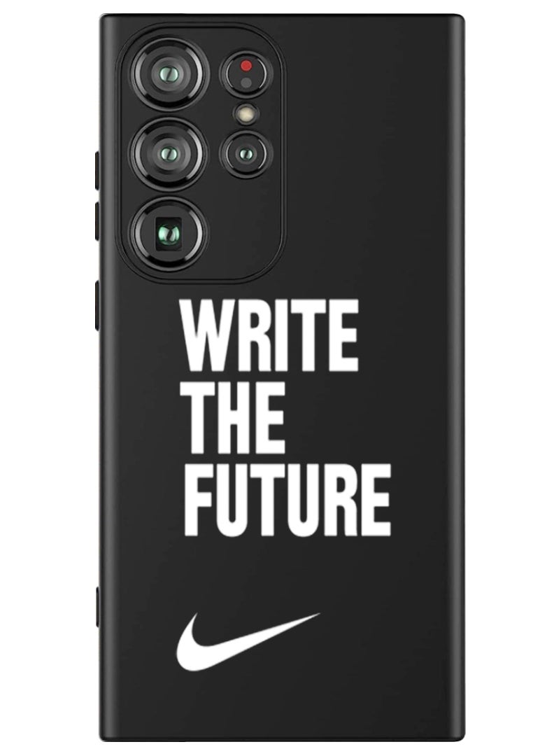Theodor Protective Slim Fit Case Liquid Silicone Cover with Full Body Protection Anti-Scratch Shockproof Case For Samsung Galaxy S24 Ultra (Black) - write-the-future - Image 1