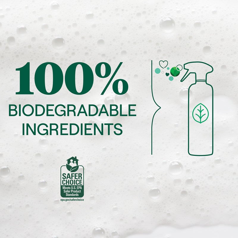 Seventh Generation Glass Cleaner, Sparkling Sea Scent, Streak-Free Shine, 23 Fl Oz - Image 2