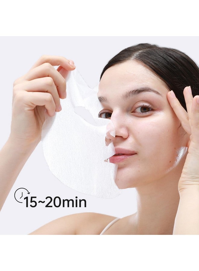 +WIS+ Intensive Hydrating Facial Mask 24 EA with Hyaluronic Acid Serum for Dry, Dehydrated, Oily Skin, Anti-Aging Face Mask to Pore Minimizing, Elasticity Improvement and Repair Dehydrated Skin - Image 4