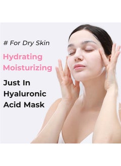 +WIS+ +WIS+ Intensive Hydrating Facial Mask 24 EA with Hyaluronic Acid Serum for Dry, Dehydrated, Oily Skin, Anti-Aging Face Mask to Pore Minimizing, Elasticity Improvement and Repair Dehydrated Skin  - Image 3
