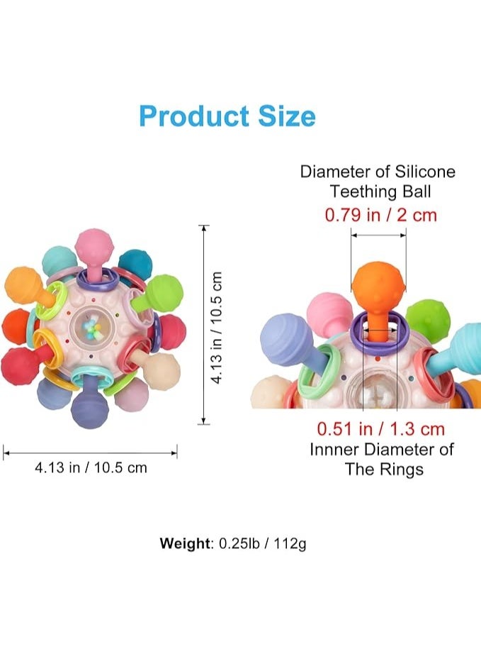 عربست ألعاب مونتيسوري الحسية للأطفال من 6 إلى 12 شهرًا ، ألعاب الأسنان والزخم للأطفال من 0 إلى 6 شهرًا ، ألعاب تعليمية حسية للأطفال الصغار ، ألعاب السفر لمقعد السيارة / سرير الأطفال ، هدايا عيد الميلاد للأولاد والبنات البالغين من العمر سنة واحدة - Image 5