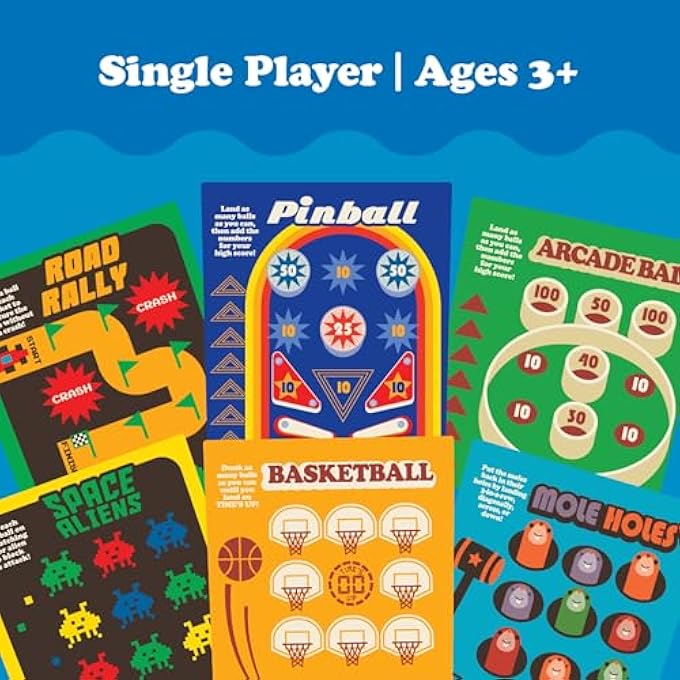 THE ORIGINAL WATERFULS CLASSIC HANDHELD WATER GAME, RETRO VINTAGE GAMES, 6 INTERCHANGEABLE PANELS, HANDHELD GAMES FOR 3 YEAR OLDS, PRESCHOOL GAMES, KIDS GAMES 4, 5, 6, 7, 8, WATER TOY AGES 3+ - Image 5