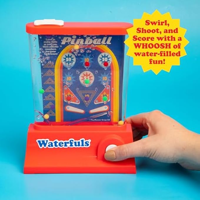 THE ORIGINAL WATERFULS CLASSIC HANDHELD WATER GAME, RETRO VINTAGE GAMES, 6 INTERCHANGEABLE PANELS, HANDHELD GAMES FOR 3 YEAR OLDS, PRESCHOOL GAMES, KIDS GAMES 4, 5, 6, 7, 8, WATER TOY AGES 3+ - Image 4