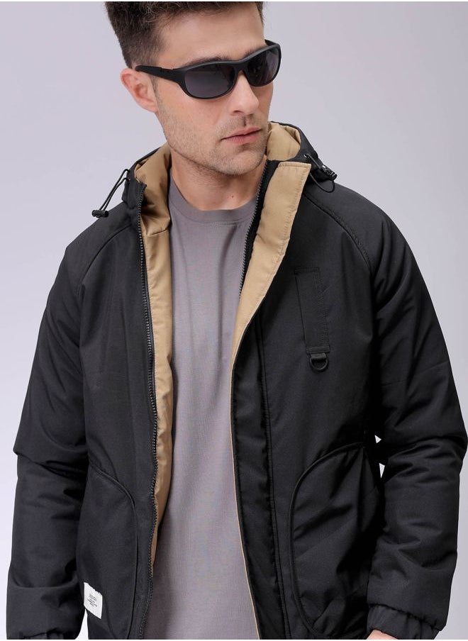 The Indian Garage Co Men Slim Fit Solid Puffer Jackets  - Image 1