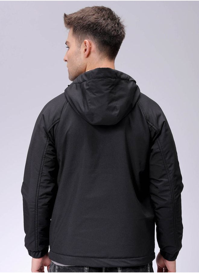 The Indian Garage Co Men Slim Fit Solid Puffer Jackets  - Image 2