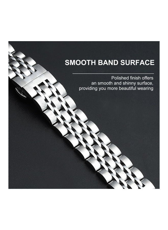 NIBEMINENT Replacement Stainless Steel Band For Smartwatch Gold - Image 4