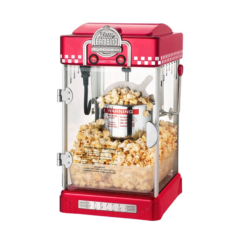Great Northern Popcorn Company Great Northern Popcorn Company 83DT5621 Northern Company Red GNP Little Bambino 212 Ounce Retro Style Popcorn Popper Machine 25 Ounce 