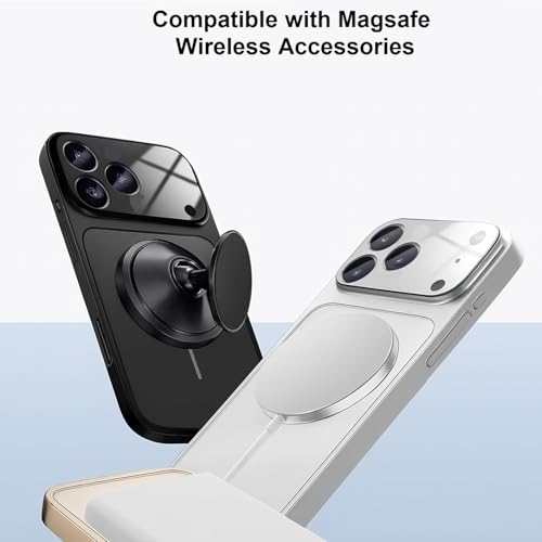 Midkart Case Compatible with iPhone 17 Pro Max 6.9 inch Release 2025 Glass Matte Cover Protective with Camera Protection, Orange - Image 5