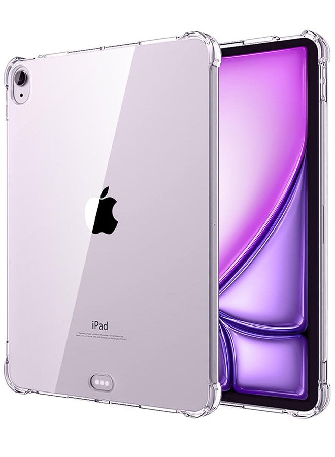 CATANES [for iPad Air 13 inch 2024] Clear TPU Case Shockproof Transparent Cover Shock Absorbing Flexible TPU Protective Cover  - Image 1