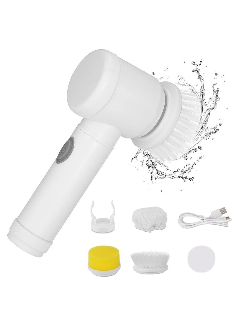 ELTRAZONE Rechargeable Electric Spin Scrubber, Electric Cleaning Brush with 3 Brush Heads,Bathroom Scrub Brush,Shower Scrubber for Cleaning丨Wall/Bathtub/Toilet/Window/Kitchen/Sink/Dish/Grout - Image 1