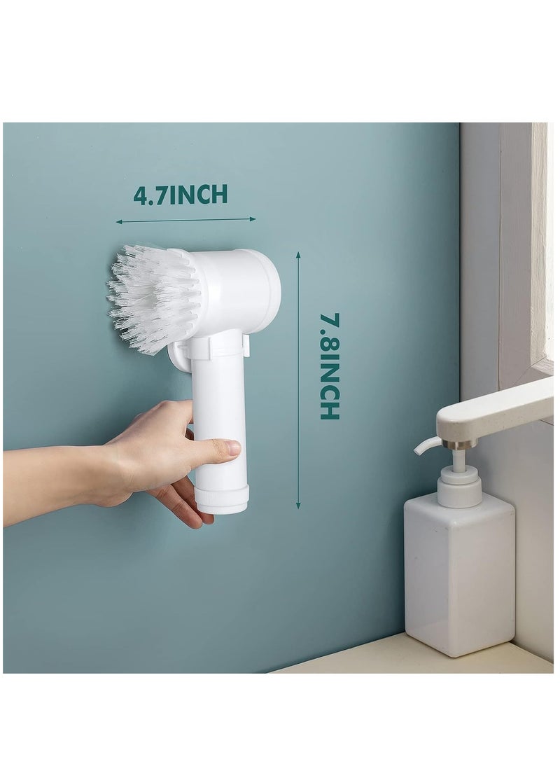 ELTRAZONE Rechargeable Electric Spin Scrubber, Electric Cleaning Brush with 3 Brush Heads,Bathroom Scrub Brush,Shower Scrubber for Cleaning丨Wall/Bathtub/Toilet/Window/Kitchen/Sink/Dish/Grout - Image 2