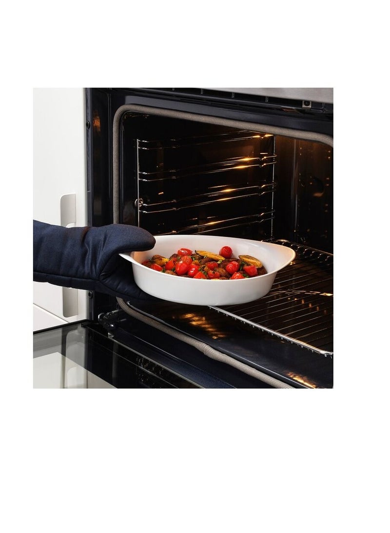 Oven dish, white30x19 cm - Image 3