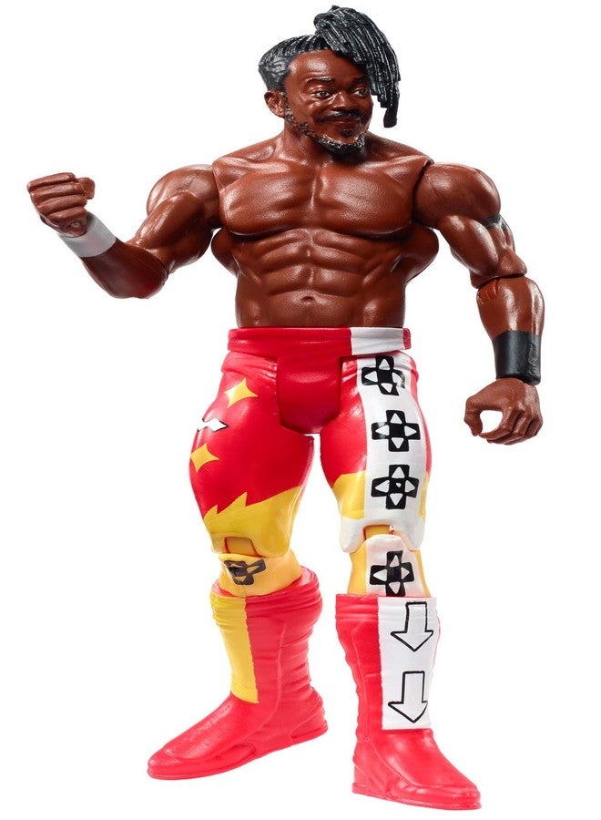 WWE MATTEL Kofi Kingston Top Picks 6-inch Action Figures with Articulation & Life-Like Detail, Multi (GLC45) - Image 3
