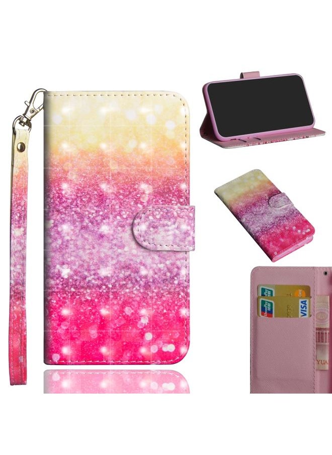 HuHa Case Cover For Xiaomi Redmi 9C 3D Painting Pattern Horizontal Flip TPU + PU Leather Case with Holder & Card Slots & Wallet Gradient Color 