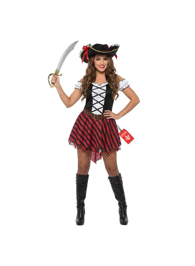 MORPH Women's Pirate Costume, Pirate Halloween Costume, Pirate Evening Outfit, XL - Image 1