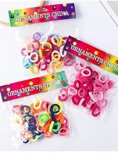 Generic 3 pieces of special hair ties and hair elastics in assorted colors  - Image 2