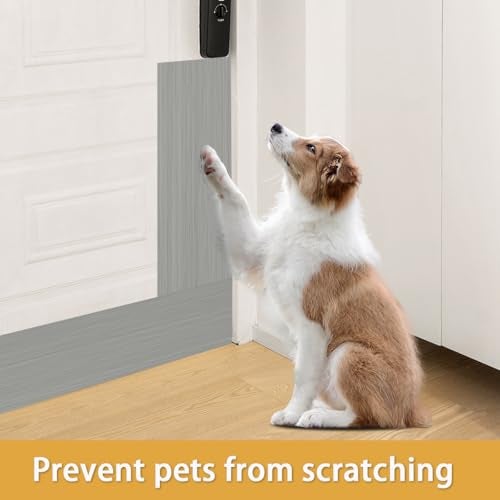Soengsau Stainless Steel Kick Plate, Anti-Scratch Base Cover Kickplate, Peel and Stick Baseboard Molding Trim for Wall, Entrance Door, Kitchen Cupboard, Dishwasher Toe (118"L x 3.15"W, Brushed Silver) - Image 4