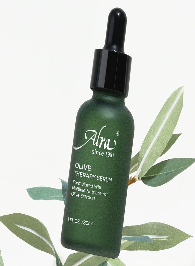 Alra Olive Therapy Serum for Face, Face Serum with 22% Olive Extracts, Reduces Redness & Acne, Rapidly Clear Breakout for Teens Adults, fit Oily & Acne-Prone Skin, 1 fl oz/30ml - Image 1