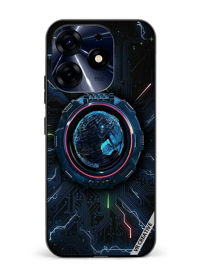VR CREATIVE Protective Case Cover For Tecno Spark 10 Pro Rain meter Design  Multicolour - Image 1
