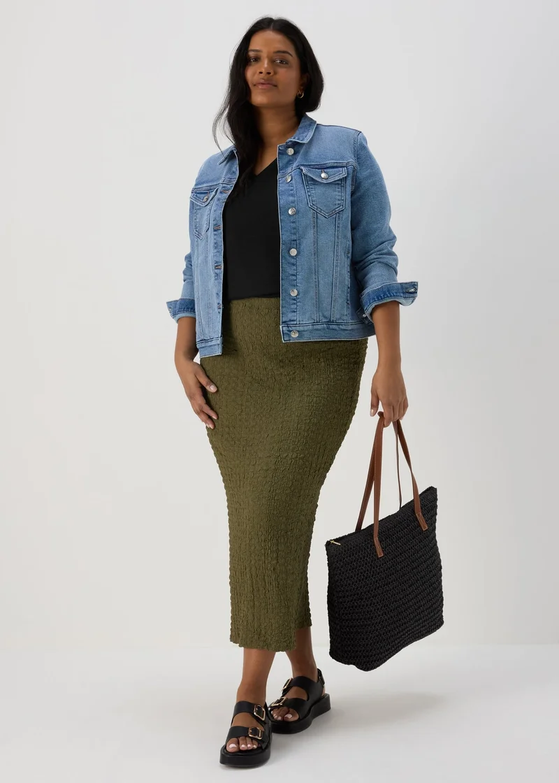 ماتلان Girls Light Wash Wide Leg Jeans