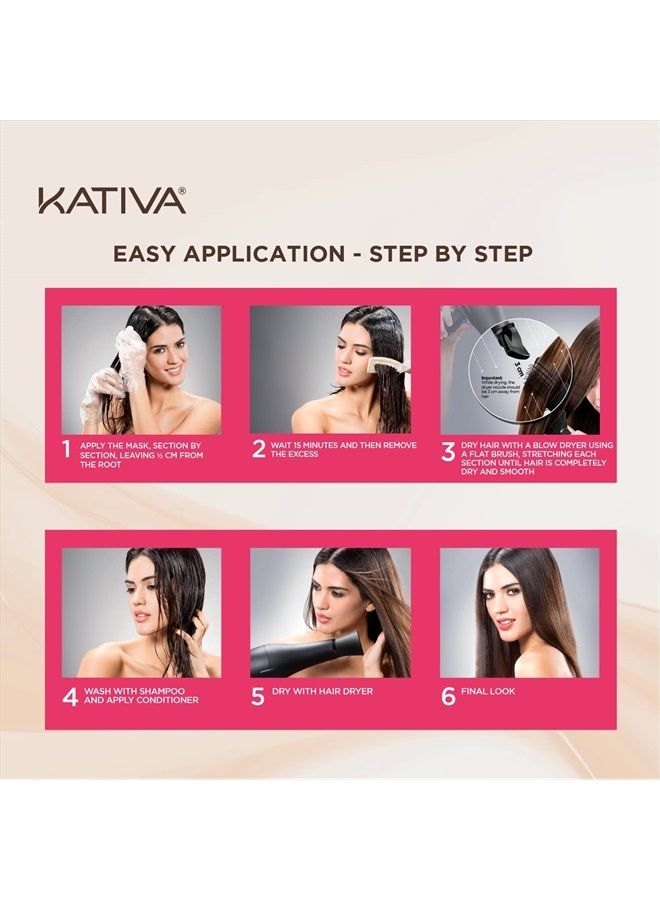 Kativa Anti-Frizz Xtreme Care, Home Use Straightening Treatment, Rebuild Damaged Hair and Straighten Waves and Frizz with Keratin and Cupuaçu, Paraben Free, Cruelty Free, Formaldehyde Free - Image 4