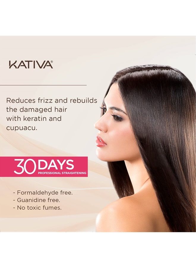 Kativa Anti-Frizz Xtreme Care, Home Use Straightening Treatment, Rebuild Damaged Hair and Straighten Waves and Frizz with Keratin and Cupuaçu, Paraben Free, Cruelty Free, Formaldehyde Free - Image 3